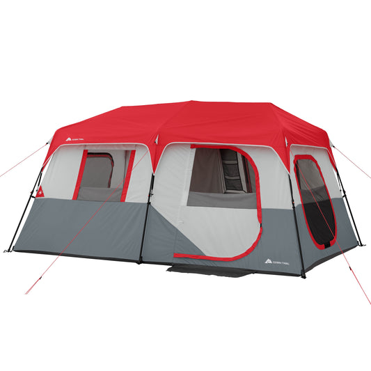 13' X 9' 8-Person Instant Cabin Tent with LED Lights, 36.9274 Lbs